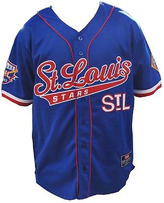 NLBM St Louis Stars 17 Negro League Baseball Jersey Sewn Stitch Mens SZ 5XL  5 XL
