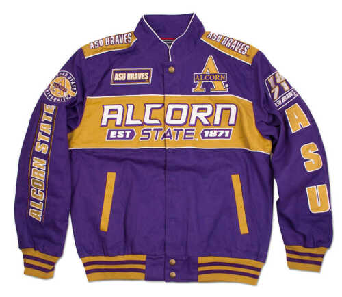 Alcorn State University Racing Jacket ASU Braves