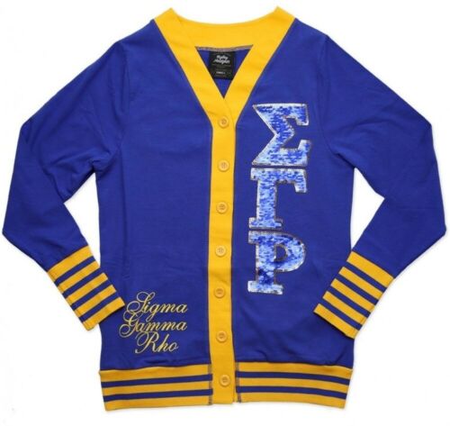 Sigma Gamma Rho Sequin Patch Cardigan