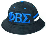 Phi Beta Sigma Bucket Hat Cap Black