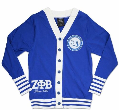Zeta Phi Beta Light weight Cardigan 1920 Royal Blue