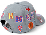 NLBM Negro Leagues Commemorative Cap Multi Logos Gray