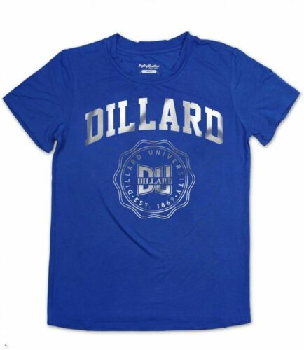 Dillard University Foil Tee DU Blue Devils