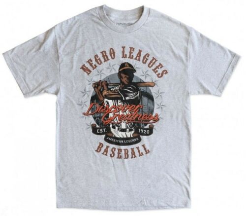NLBM Negro Leagues Graphic Tee Discover Greatness Grey