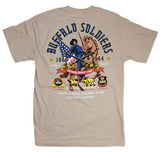Buffalo Soldiers Tee Ready & Forward Khaki