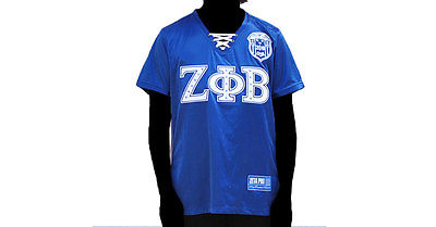 Zeta Phi Beta Football Jersey Blue