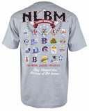 NLBM Negro League Commemorative Tee Baseball Legends Gray