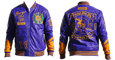 Omega Psi Phi PU Leather Jacket 1911
