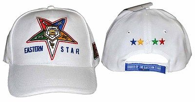 Order of the Eastern Star Cap White
