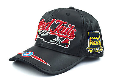 Tuskegee Airmen Leather Cap Red Tails