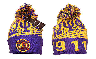 Omega Psi Phi Skullcap Beanie Gold