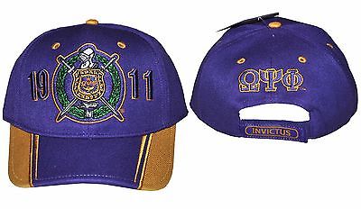 Omega Psi Phi Cap - Two Stripes Purple