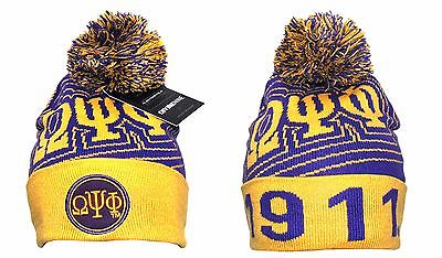 Omega Psi Phi Skullcap Beanie Purple