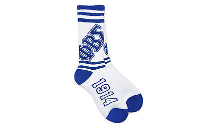 Phi Beta Sigma Socks White PBS