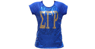 Sigma Gamma Rho Sequence Tee Blue