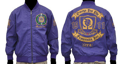 Omega Psi Phi PU Leather Jacket