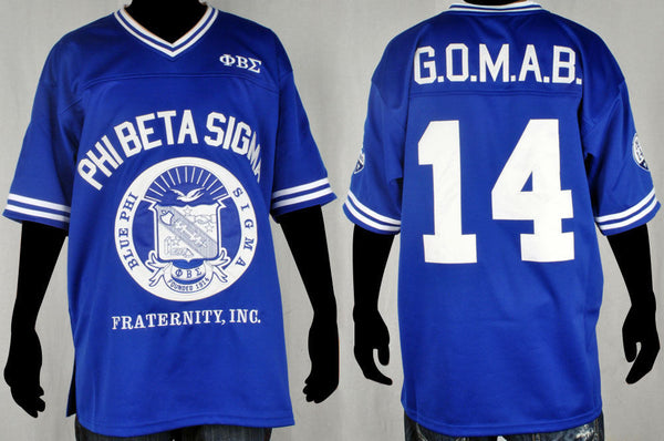 Phi Beta Sigma Football Jersey Blue