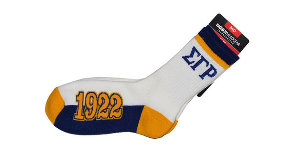 Sigma Gamma Rho Socks White