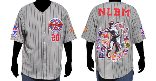 NLBM Commemorative Baseball Jersey - Gray