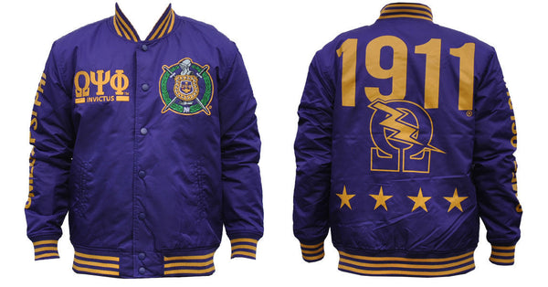 Omega Psi Phi Light Weight Jacket - Purple