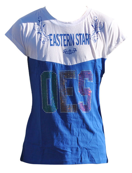 Order of the Eastern Star OES Rhinestone Tee