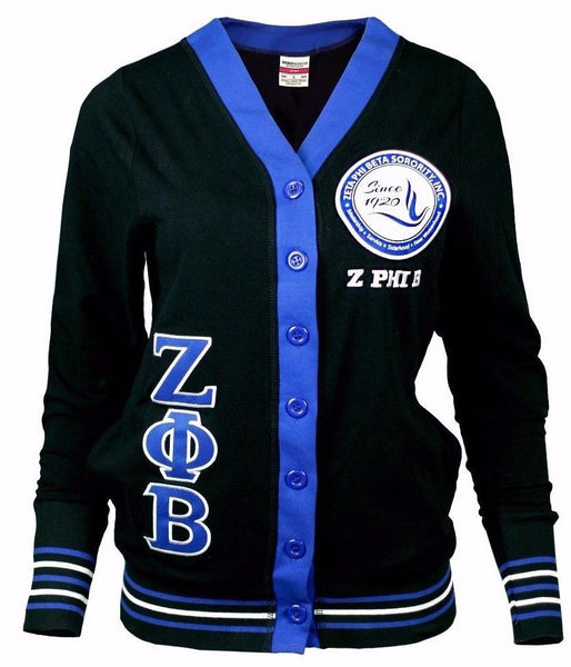 ZETA PHI BETA Light weight Cardigan Black
