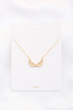 Metal Wing Pendant Necklace