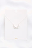 Metal Wing Pendant Necklace