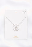 Open Peace Hand Sign Necklace