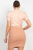 Short Ruching Sleeve Top