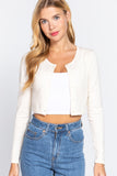 Long Slv Round Neck Viscose Sweater