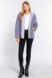 Hoodie Faux Fur Reversible Jacket