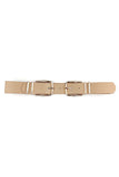 Double Sided Metal Smooth Buckle Belt
