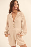 A Woven Corduroy Romper
