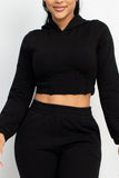Hooded Corset Top & Pants Set