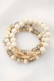 Circle Link Beaded Bracelet Set
