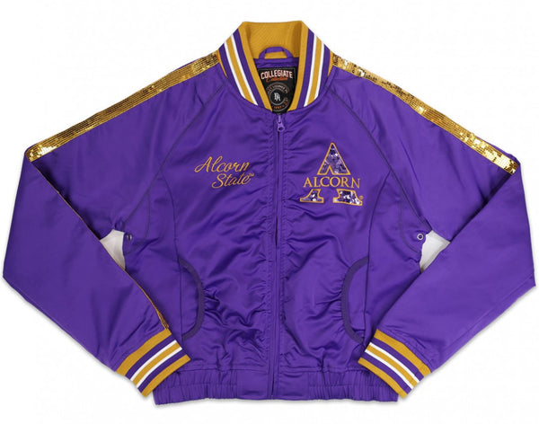 Alcorn State University M2 Sequins Satin Jacket