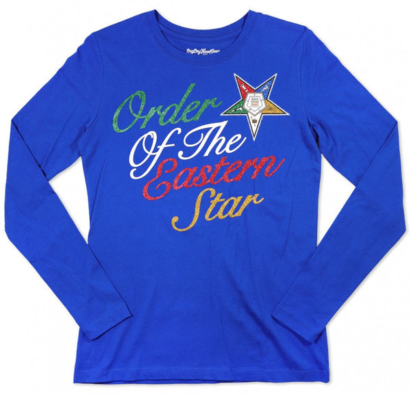 Order of the Eastern Star M3 Long Sleeve Tee Royal Blue