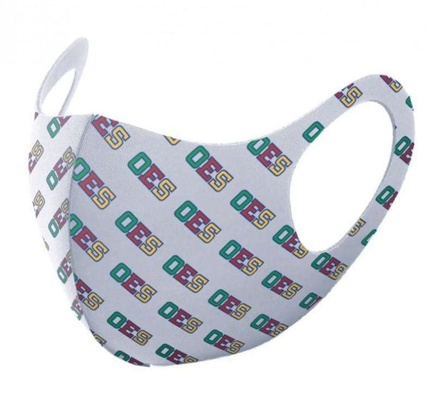 Order of the Eastern Star Summer Breathable 3-D Face Mask White