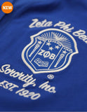 Zeta Phi Beta M9 Light Weight Cardigan Royal Blue