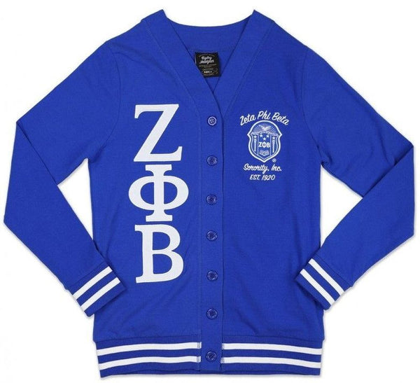 Zeta Phi Beta M9 Light Weight Cardigan Royal Blue