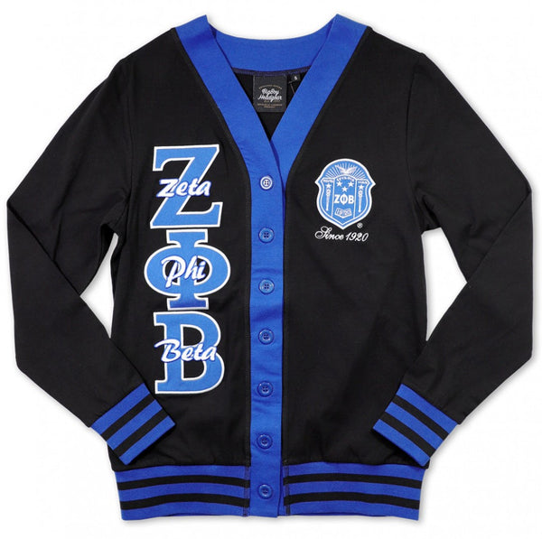 Zeta Phi Beta M11 Light Weight Cardigan Black