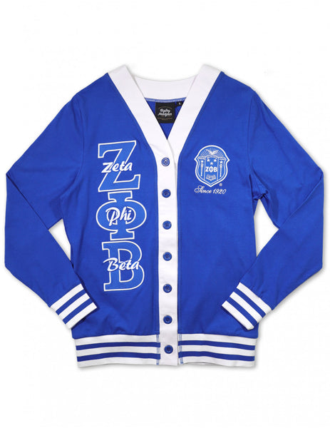 Zeta Phi Beta M11 Light Weight Cardigan Royal Blue