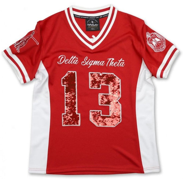 Delta Sigma Theta M10 Football Jersey Red