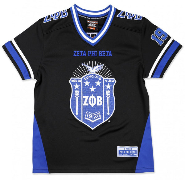 Zeta Phi Beta M13 Football Jersey Black