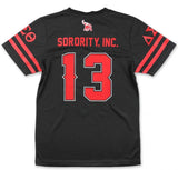 Delta Sigma Theta M1 Football Jersey Tee Black