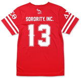 Delta Sigma Theta M1 Football Jersey Tee Red