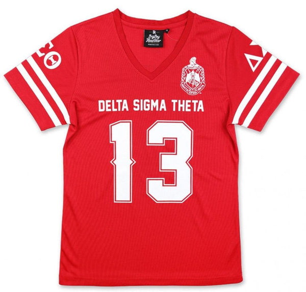 Delta Sigma Theta M1 Football Jersey Tee Red