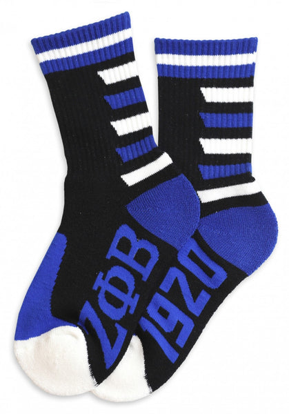 Zeta Phi Beta M3 Socks Black