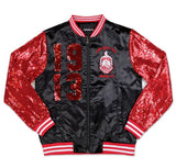 Delta Sigma Theta M3 Satin Sequin Jacket Black